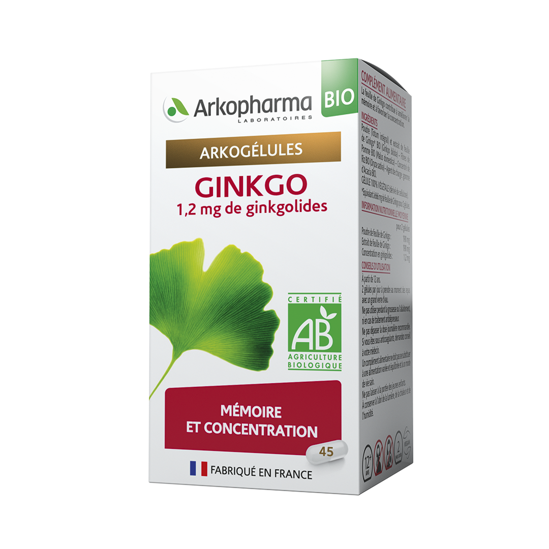 Arkogélules Ginkgo Bio