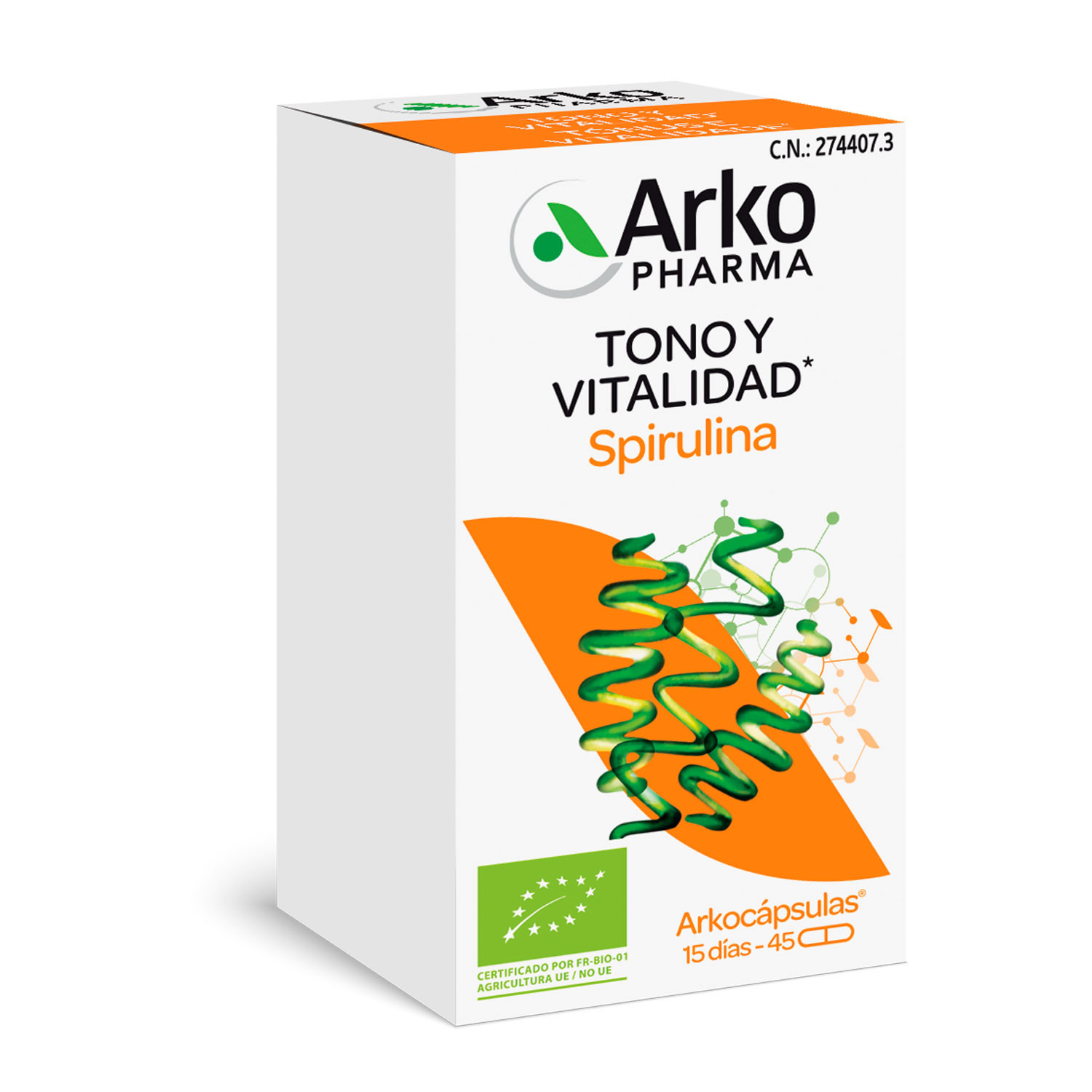 Arkocapsulas spirulina relook